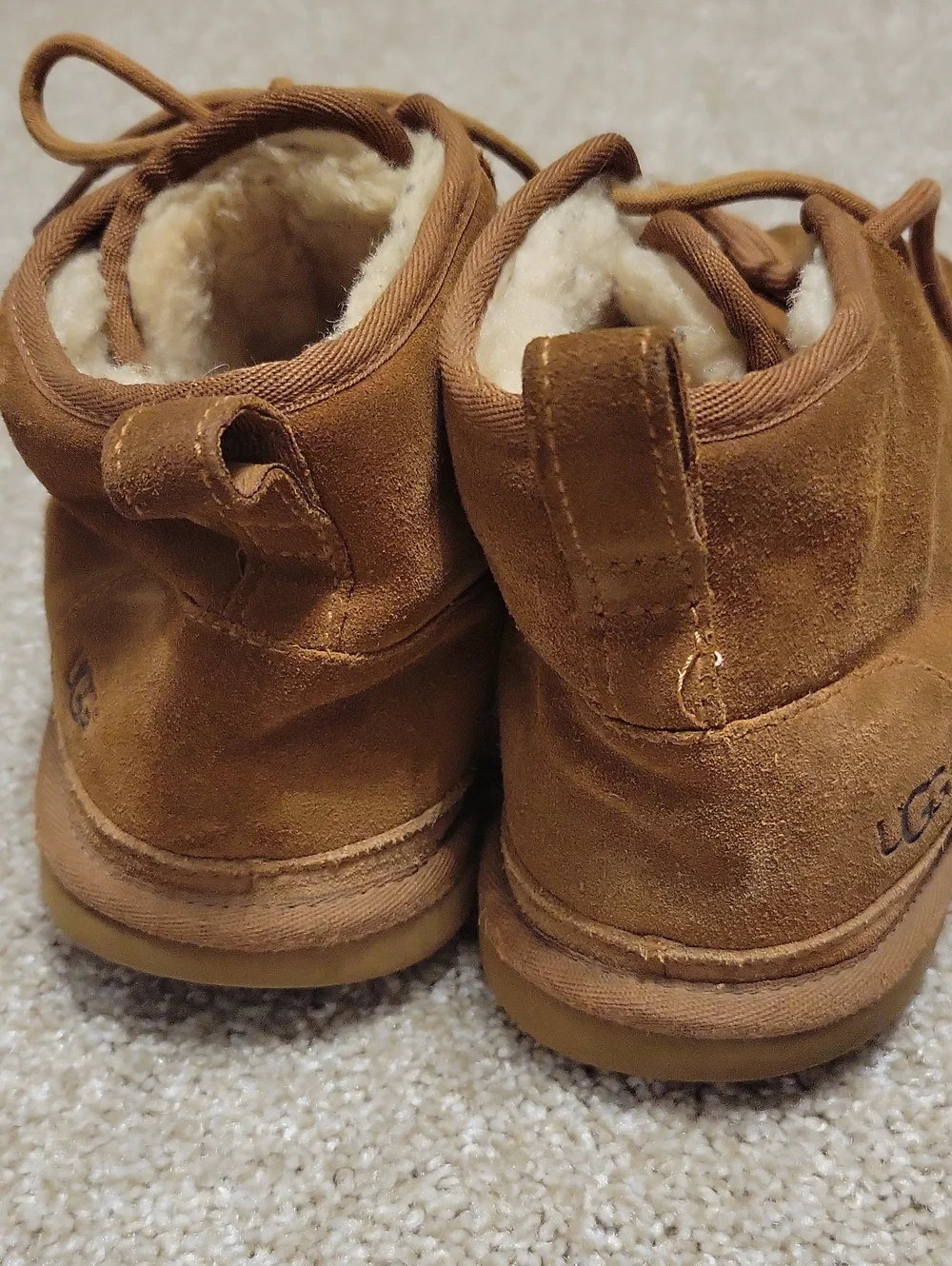 Ugg Men's Suede Lace-Up Boots - Brown